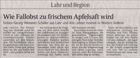 Artike&quot;Lahrer Zeitung&quot; 8.10.10